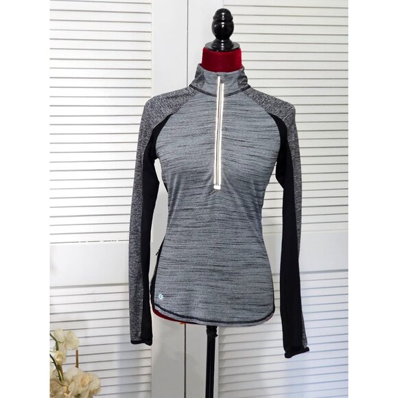 Athleta Sweaters - Athleta Women's Grey Running Wild 1/4 Zip Pullover Sweatshirt Top Size XS 1929